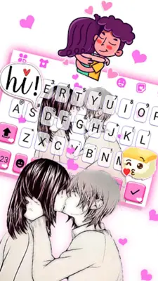 Couple Kiss Love Theme android App screenshot 3